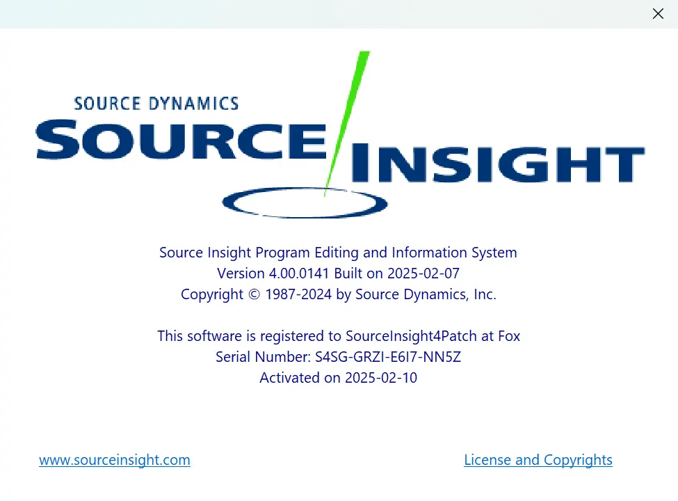 更方便的 Source Insight 4 破解补丁及注册机